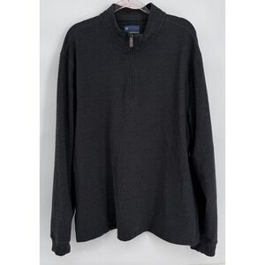 Jack Nicklaus Mens Charcoal Gray Heather Quarter Zip Pullover Sweater Sz‎ XXL